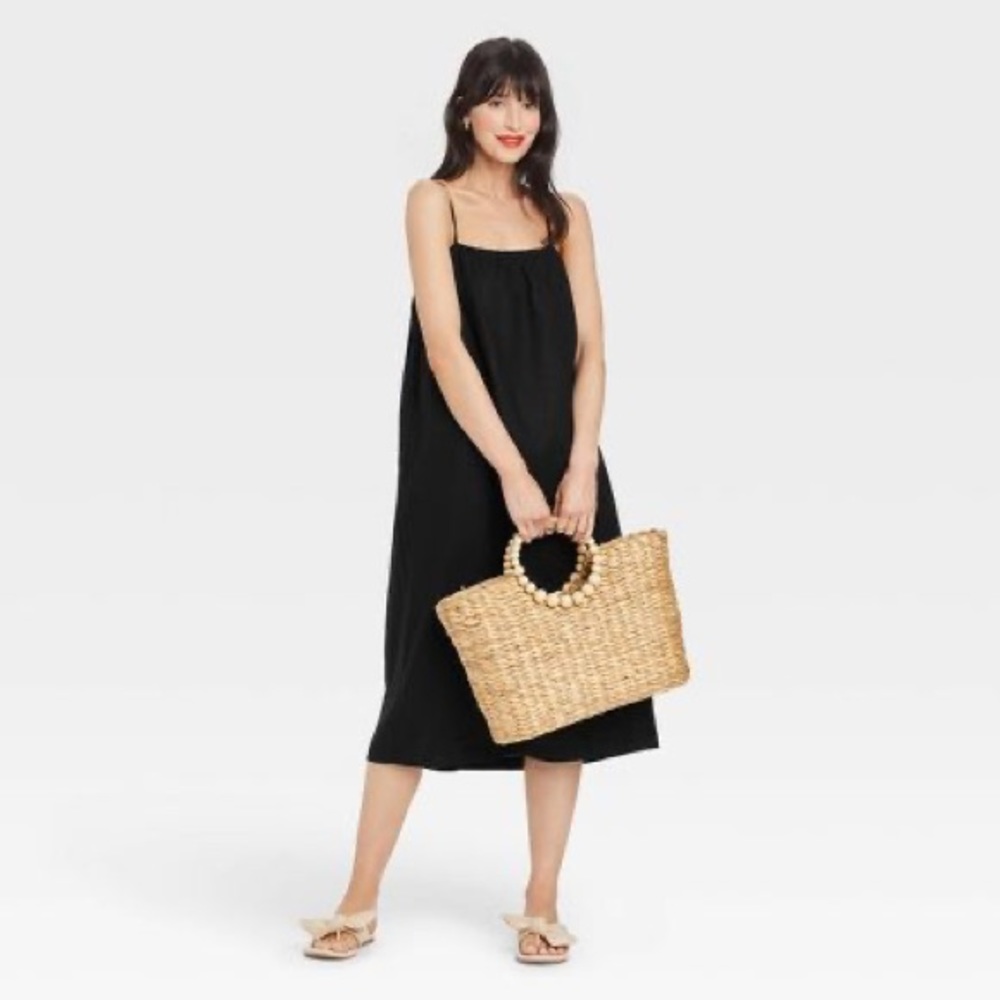 Target Linen Tank Dress - A New Day size medium black